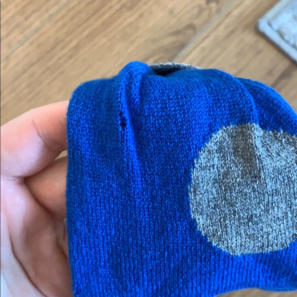Qi Cashmere blue polka dot headband - Picture 10 of 15